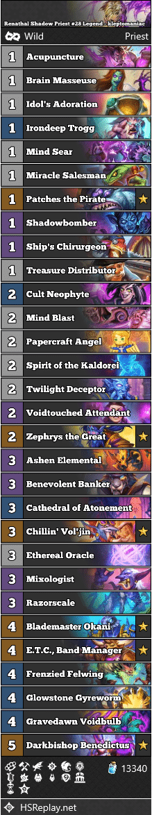 Renathal Shadow Priest #28 Legend - kleptomaniac