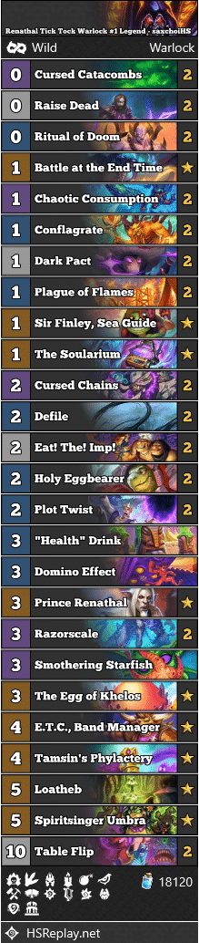 Renathal Tick Tock Warlock #1 Legend - saxchoiHS