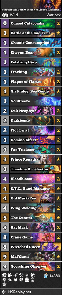 Renathal Tick Tock Warlock #33 Legend - Unknown