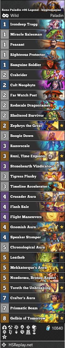 Reno Paladin #86 Legend - kleptomaniac