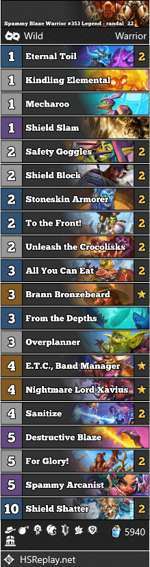 Spammy Blaze Warrior #353 Legend - randal_22