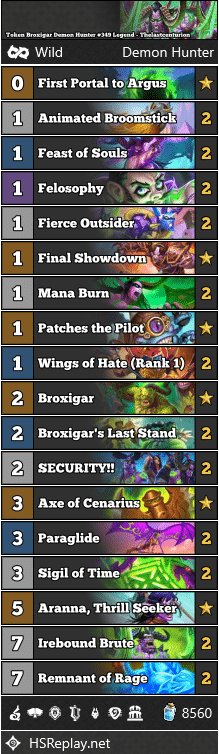 Token Broxigar Demon Hunter #349 Legend - Thelastcenturion
