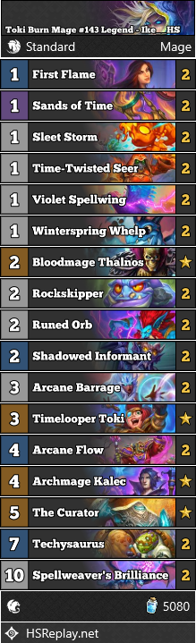 Toki Burn Mage #143 Legend - Ike__HS