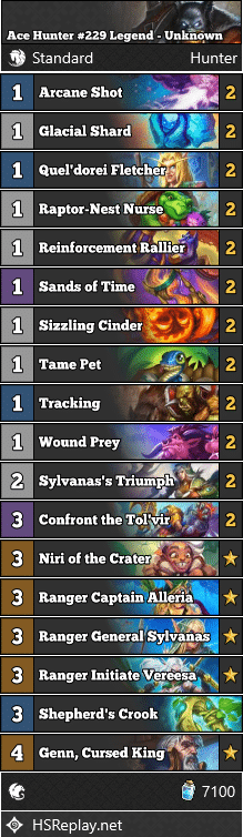 Ace Hunter #229 Legend - Unknown