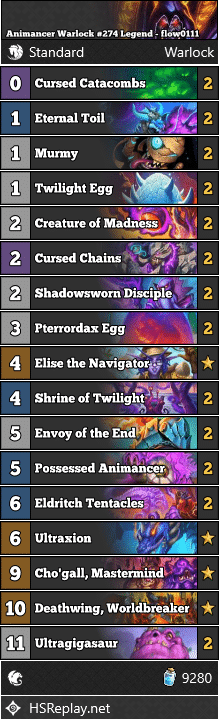 Animancer Warlock #274 Legend - flow0111
