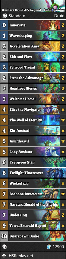 Azshara Druid #77 Legend - kubu_gaming