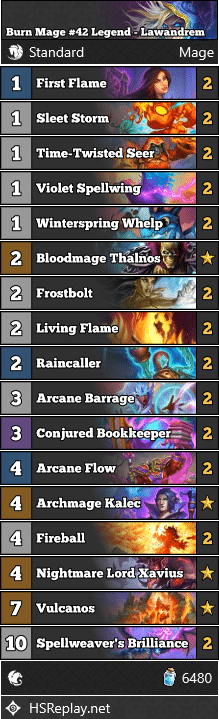 Burn Mage #42 Legend - Lawandrem
