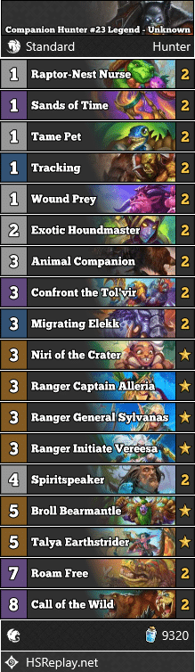 Companion Hunter #23 Legend - Unknown