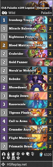CtA Paladin #289 Legend - Unknown