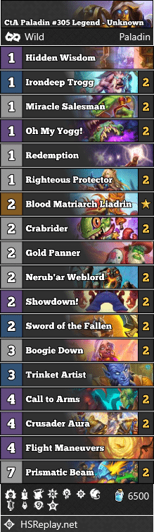 CtA Paladin #305 Legend - Unknown