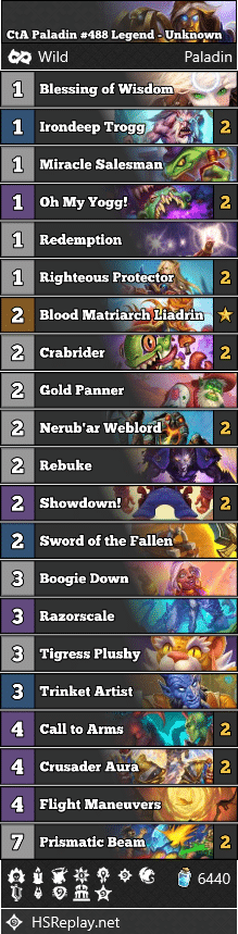 CtA Paladin #488 Legend - Unknown