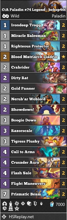 CtA Paladin #74 Legend - bebop4th