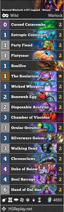 Discard Warlock #357 Legend - Ocean___HS