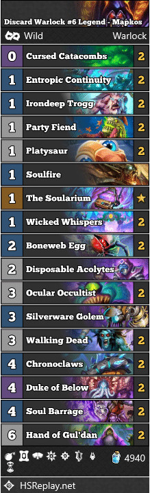 Discard Warlock #6 Legend - Mapkos