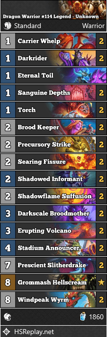 Dragon Warrior #114 Legend - Unknown
