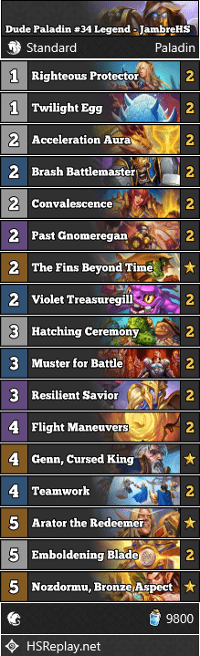 Dude Paladin #34 Legend - JambreHS