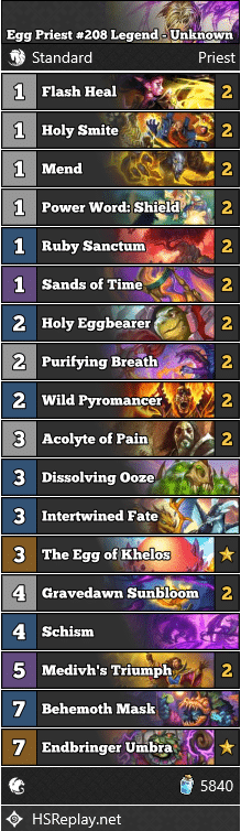 Egg Priest #208 Legend - Unknown