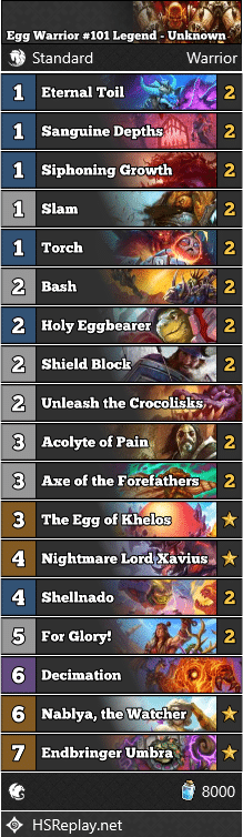 Egg Warrior #101 Legend - Unknown