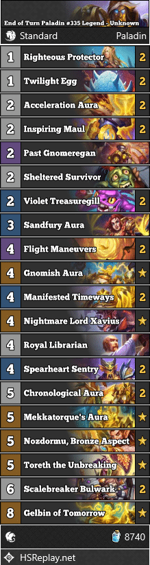 End of Turn Paladin #335 Legend - Unknown