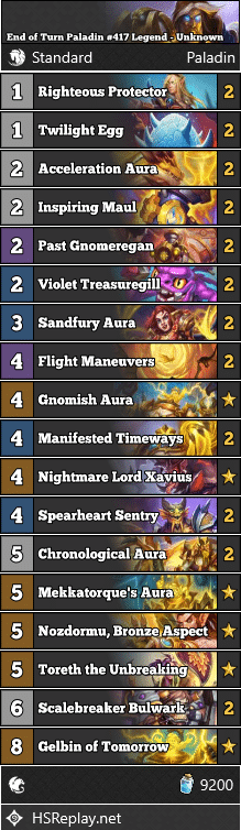 End of Turn Paladin #417 Legend - Unknown