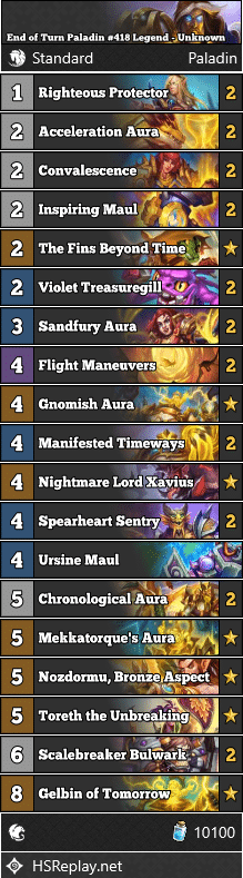 End of Turn Paladin #418 Legend - Unknown