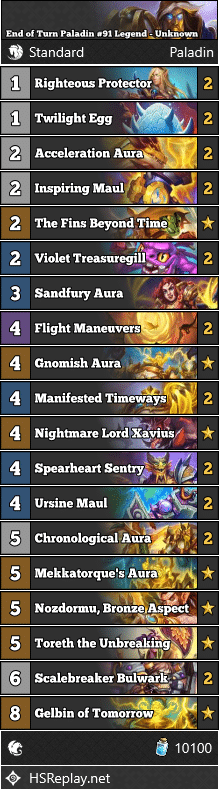End of Turn Paladin #91 Legend - Unknown