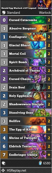 Herald Egg Warlock #187 Legend - Unknown