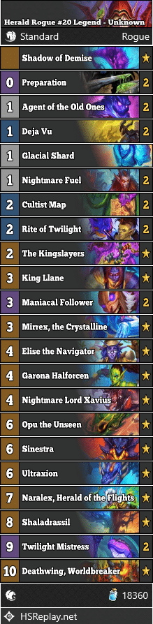 Herald Rogue #20 Legend - Unknown