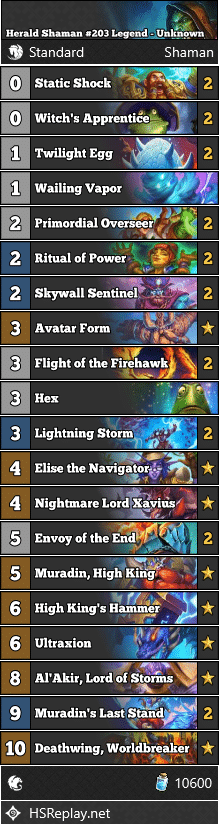 Herald Shaman #203 Legend - Unknown