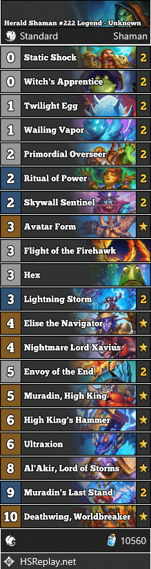 Herald Shaman #222 Legend - Unknown