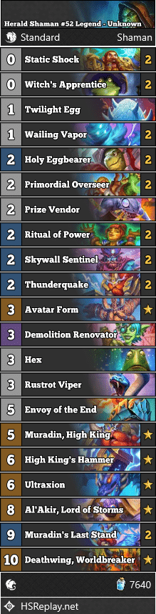 Herald Shaman #52 Legend - Unknown
