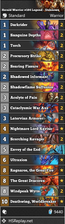 Herald Warrior #184 Legend - Unknown