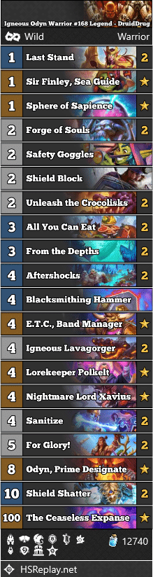 Igneous Odyn Warrior #168 Legend - DruidDrug