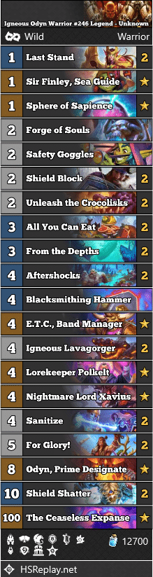 Igneous Odyn Warrior #246 Legend - Unknown