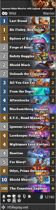 Igneous Odyn Warrior #69 Legend - Unknown