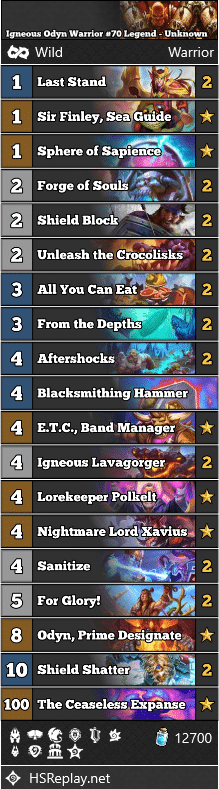 Igneous Odyn Warrior #70 Legend - Unknown