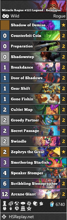 Miracle Rogue #123 Legend - Retaliqtor