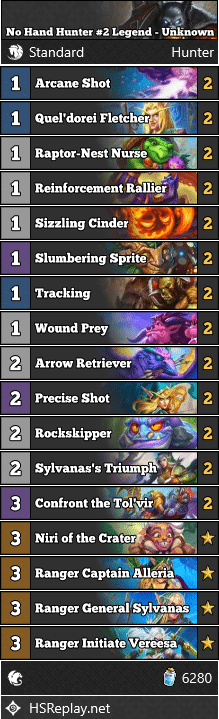 No Hand Hunter #2 Legend - Unknown