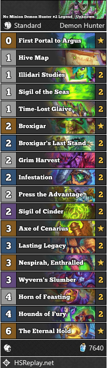 No Minion Demon Hunter #2 Legend - Unknown