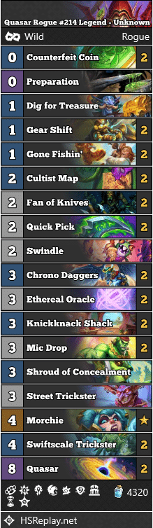 Quasar Rogue #214 Legend - Unknown