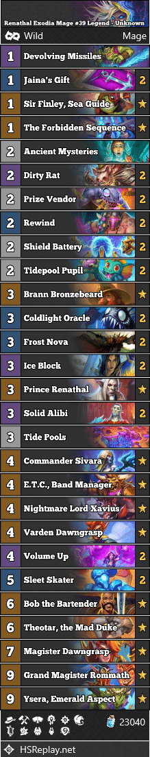 Renathal Exodia Mage #39 Legend - Unknown