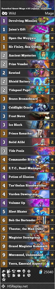 Renathal Quest Mage #30 Legend - Unknown