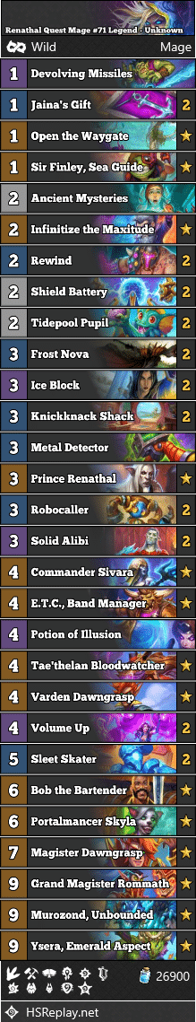 Renathal Quest Mage #71 Legend - Unknown