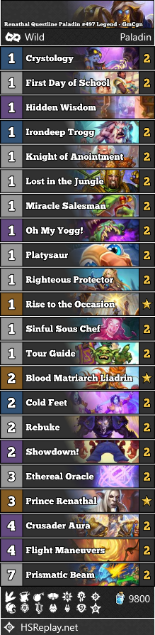 Renathal Questline Paladin #497 Legend - GmCgn