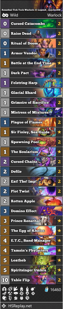Renathal Tick Tock Warlock #1 Legend - saxchoiHS