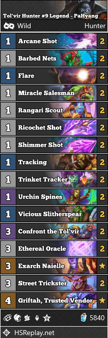 Tol'vir Hunter #9 Legend - PaHyang_