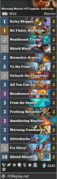 Warsong Warrior #77 Legend - Unknown