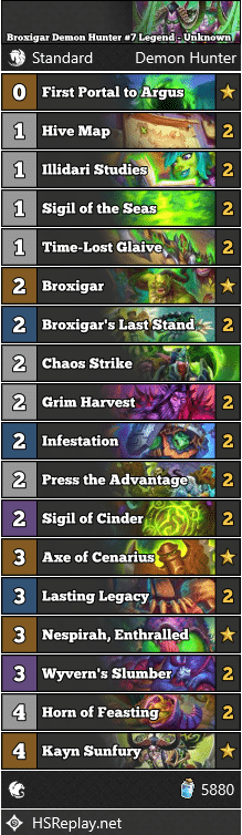 Broxigar Demon Hunter #7 Legend - Unknown