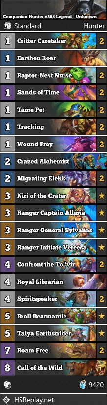 Companion Hunter #368 Legend - Unknown