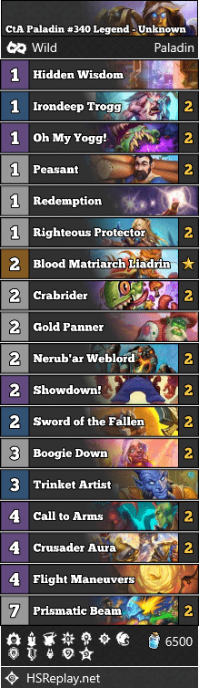 CtA Paladin #340 Legend - Unknown